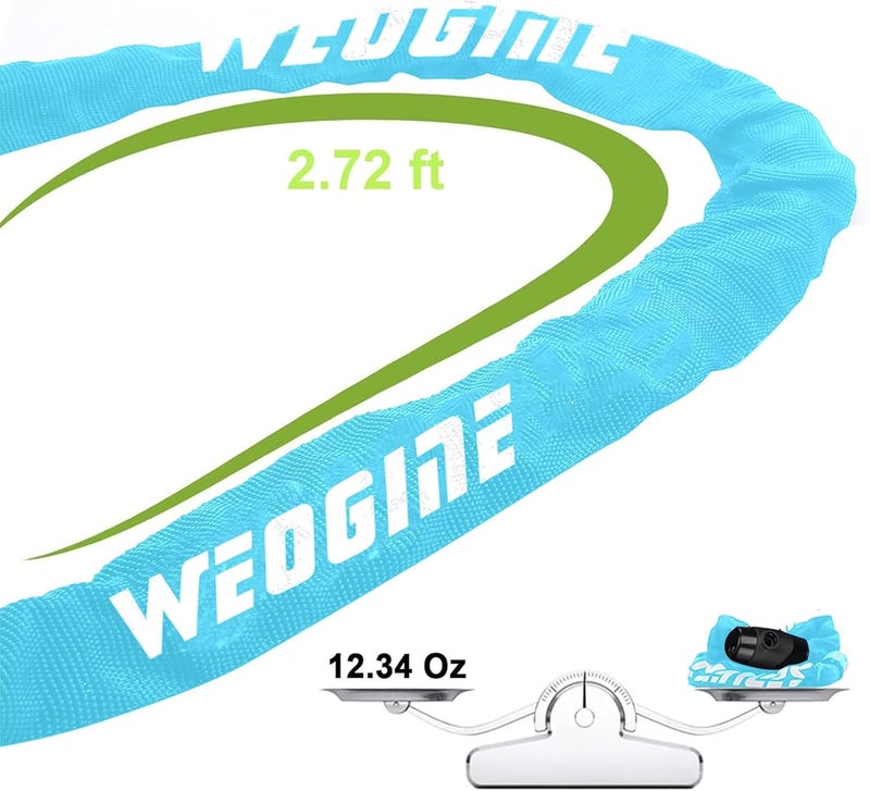 Weogine Bike Lock, Heavy Duty Anti-Theft 2.72 Ft Security Chain with 3 Keys, Waterproof for Bicycle,Scooter, Motorcycle, Door, Gate, Fence - Image 5